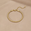Isabela - Elegante pulsera dorado trenzado