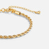 Isabela - Pulsera dorada trenzada chic