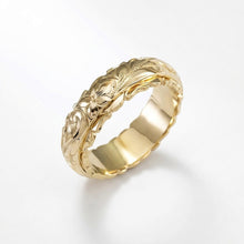 Mila - Anillo de oro con flor inspirado en la antigüedad
