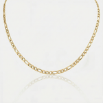 Valerie – Collar dorado con una estructura simple de eslabones.