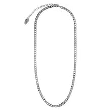 Flat link chain necklace