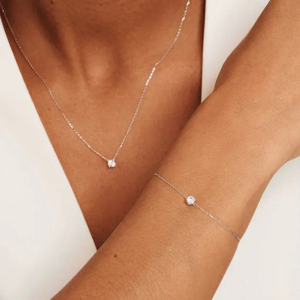 Pulsera Klára con piedra de moissanita